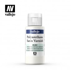 Acrylicos Vallejo - 26652 - 輔助溶劑 Auxiliary - 保護漆 Varnish - 聚氨酯平光/半光保護漆 Polyurethane Satin Varnish - 60 ml.(建議售價 NT 170)