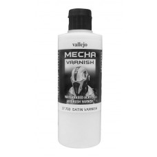 Acrylicos Vallejo - 27703 - Mecha Color - 機甲平光保護漆200ml Mecha Satin Varnish - 200 ml.(建議售價NT 410)