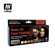 Acrylicos Vallejo - 72865 - 遊戲噴塗色套組 Game Air - 臉部上色套組 Face Painting (8) by Angel Giraldez - 17 ml.(NT 810)