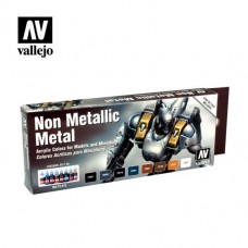 Acrylicos Vallejo -72212 - 遊戲色彩 Game Color - 非金屬色金屬套組 Non Metallic Metal (8)（NT 810）