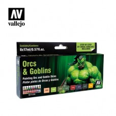 Acrylicos Vallejo - 72304 - 遊戲色彩 Game Color - 半獸人與哥布林套組 Orcs & Goblins (8) by Angel Giraldez - 17 ml.(NT 810)