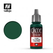 Acrylicos Vallejo - 遊戲色彩 Game Color - 064 - 72064 - 黃橄欖色 Yellow Olive - 17 ml. (NT 100)