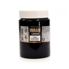 Acrylicos Vallejo - 73301 - 遊戲色彩 Game Color - 黑色漬洗 Black Wash - 200 ml.(NT 330)