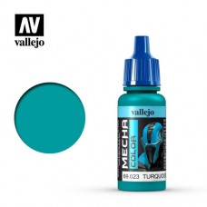 Acrylicos Vallejo - 機甲色彩 Mecha Color - 023 - 69023 - 綠松石色 Turquoise - 17 ml. (NT 110)(6/盒)