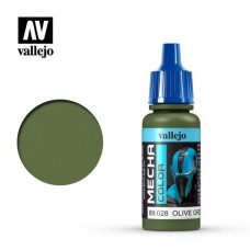 Acrylicos Vallejo - 機甲色彩 Mecha Color - 028 - 69028 - 橄欖綠色 Olive Green - 17 ml. (NT 110)(6/盒)