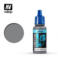 Acrylicos Vallejo - 機甲色彩 Mecha Color - 038 - 69038 - 中階灰色 Medium Grey - 17 ml. (NT 110)(6/盒)