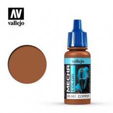 Acrylicos Vallejo - 機甲色彩 Mecha Color - 050 - 69061 - 銅色（金屬色） Copper - 17 ml. (NT 110)(6/盒)