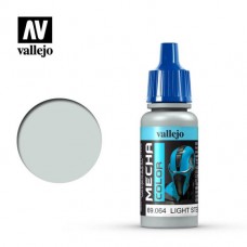 Acrylicos Vallejo - 機甲色彩 Mecha Color - 053 - 69064 - 亮鋼色（金屬色） Light Steel - 17 ml. (NT 110)(6/盒)
