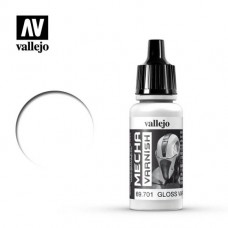 Acrylicos Vallejo - 機甲色彩 Mecha Color - 069 - 69701 - 機甲亮光保護漆 Mecha Gloss Varnish - 17 ml. (NT 110)(6/盒)