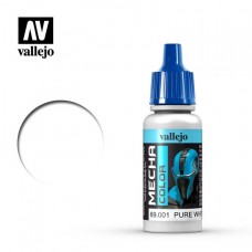 Acrylicos Vallejo - 機甲色彩 Mecha Color - 001 - 69001 - 純白色 Pure White - 17 ml. (NT 110)(6/盒)