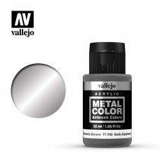 Acrylicos Vallejo - 77703 - 金屬色彩 Metal Color - 深色鋁合金 Dark Aluminium - 32 ml.(NT 300)