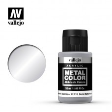 Acrylicos Vallejo - 77716 - 金屬色彩 Metal Color - 半光澤鋁 Semi Mate Aluminium - 32 ml.(NT 300)