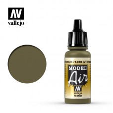 Acrylicos Vallejo - 71010 - 模型噴塗色彩 Model Air - 室內綠色 Interior Green - 17 ml.(NT 100)