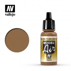 Acrylicos Vallejo - 71026 - 模型噴塗色彩 Model Air - 美國平棕色 US Flat Brown - 17 ml.(NT 100)