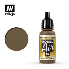 Acrylicos Vallejo - 71139 - 模型噴塗色彩 Model Air - 美國田野黃褐色 US Field Drab - 17 ml.(NT 100)