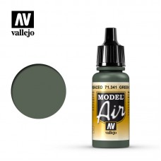 Acrylicos Vallejo - 71341 - 模型噴塗色彩 Model Air - 綠灰色 Green Grey - 17 ml.(NT 100)