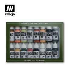 Acrylicos Vallejo -70107 - 模型色彩 Model Color - 二戰德國色套組(16色) German Colors WWII (16) （NT 1550）