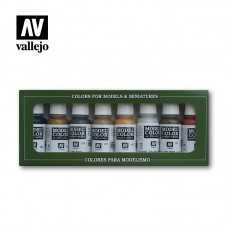 Acrylicos Vallejo -70118 - 模型色彩 Model Color - 金屬色套組(8色) Metallic Colors (8)（NT 780）