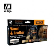 Acrylicos Vallejo -70182 - 模型色彩 Model Color - 木頭&皮革套組 Wood & Leather (8) By Angel Giraldez（NT 810）