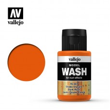 Acrylicos Vallejo - 76507 - 模型漬洗漆 Model Wash - 深銹漬洗色 Dark Rust Wash - 35 ml.(NT 190)