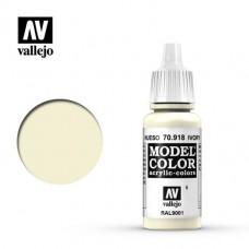 Acrylicos Vallejo - 模型色彩 Model Color - 005 - 70918 - 象牙色 Ivory - 17 ml. （NT 100)(6/盒)