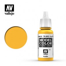 Acrylicos Vallejo - 模型色彩 Model Color - 015 - 70953 - 平光黃色 Flat Yellow - 17 ml. (NT 100)(6/盒)