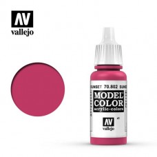 Acrylicos Vallejo - 模型色彩 Model Color - 041 - 70802 - 日落紅色 Sunset Red - 17 ml. (NT 100)(6/盒)