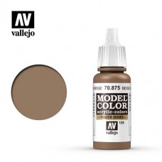 Acrylicos Vallejo - 模型色彩 Model Color - 135 - 70875 - 米白褐色 Beige Brown - 17 ml. (NT 100)(6/盒)