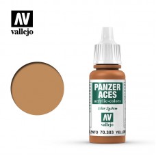 Acrylicos Vallejo - 70303 - 裝甲王牌 Panzer Aces - 淡黃銹色 Yellowish Rust - 17 ml.(NT 110)(6/盒)