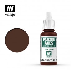 Acrylicos Vallejo - 70307 - 裝甲王牌 Panzer Aces - 德國紅尾燈色 German Red Tail Light - 17 ml.(NT 110)(6/盒)