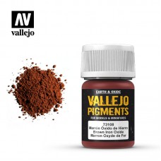 Acrylicos Vallejo - 73108 - 色粉 Pigments - 棕色氧化鐵 Brown Iron Oxide - 35 ml.(NT 140)
