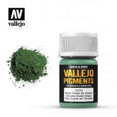 Acrylicos Vallejo - 73112 - 色粉 Pigments - 氧化鉻綠 Chrome Oxide Green - 35 ml.(NT 140)