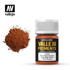 Acrylicos Vallejo - 73107 - 色粉 Pigments - 深紅赭色 Dark Red Ochre - 35 ml.(NT 140)