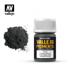 Acrylicos Vallejo - 73114 - 色粉 Pigments - 深石板灰 Dark Slate Grey - 35 ml.(NT 140)