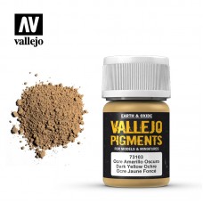 Acrylicos Vallejo - 73103 - 色粉 Pigments - 深黃色赭石色 Dark Yellow Ochre - 35 ml.(NT 140)