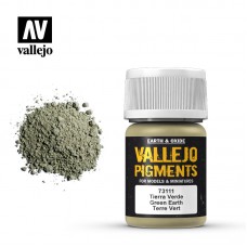 Acrylicos Vallejo - 73111 - 色粉 Pigments - 綠土地色 Green Earth - 35 ml.(NT 140)