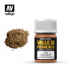 Acrylicos Vallejo - 73105 - 色粉 Pigments - 天然黃土色 Natural Sienna - 35 ml.(NT 140)