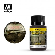 Acrylicos Vallejo - 73802 - 舊化效果液 Weathering Effects - 俄羅斯飛濺泥土 Russian Splash Mud - 40 ml.(NT 200)