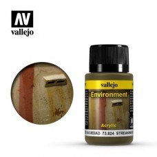 Acrylicos Vallejo - 73824 - 舊化效果液 Weathering Effects - 污垢痕跡 Streaking Grime(NT 200)