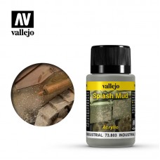 Acrylicos Vallejo - 73803 - 舊化效果液 Weathering Effects - 工業飛濺泥土 Industrial Spalsh Mud - 40 ml.(NT 200)