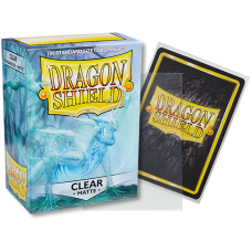 龍盾Dragon Shield 100 - AT-11001- 龍盾卡套標準尺寸(100入)Standard Deck Protector Sleeves - 磨砂Matte Clear透明 (NT350)