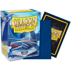 龍盾Dragon Shield 100 - AT-11003- 龍盾卡套標準尺寸(100入)Standard Deck Protector Sleeves - 磨砂Matte Blue藍色(NT350)