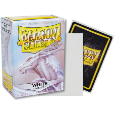 龍盾Dragon Shield 100 - AT-11005- 龍盾卡套標準尺寸(100入)Standard Deck Protector Sleeves - 磨砂Matte White白色 (NT350)