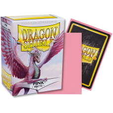 龍盾Dragon Shield 100 - AT-11012- 龍盾卡套標準尺寸(100入)Standard Deck Protector Sleeves - 磨砂Matte Pink粉紅(NT350)