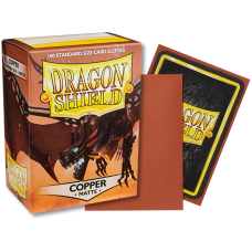 龍盾Dragon Shield 100 - AT-11016-龍盾卡套標準尺寸(100入) Standard Deck Protector Sleeves -磨砂 Matte Copper銅色(NT350)