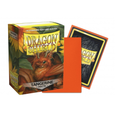 龍盾Dragon Shield 100 - AT-11030 - 龍盾卡套標準尺寸(100入) Standard Deck Protector Sleeves - 磨砂Matte Tangerine橘子色（NT350）