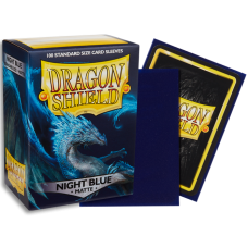 龍盾Dragon Shield 100 - AT-11042- 龍盾卡套標準尺寸(100入)Standard Deck Protector Sleeves - 磨砂Matte Night Blue深夜藍色 （NT350）