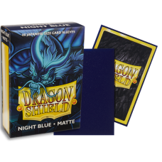 龍盾Dragon Shield 60 - AT-11142- Deck Protector Sleeves - Japanese size龍盾卡套日規尺寸(60入) 磨砂Matte Night Blue深夜藍色 (NT220)