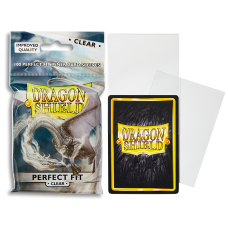 龍盾Dragon Shield 100 - AT-13001 龍盾卡套內套(100入)Perfect Fit Deck Protector Sleeves - Clear 透明（NT140)