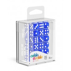 Oakie Doakie Dice - 12mm 透明系列骰 藍色六面骰（36入） - D6 Dice 12 mm Translucent - Blue (36 Dice) - ODD400011（NT 260）